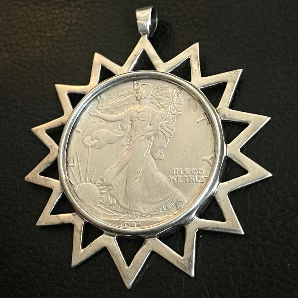 Stephen Dweck Rare Silver Eagle Walking Liberty C… - image 1